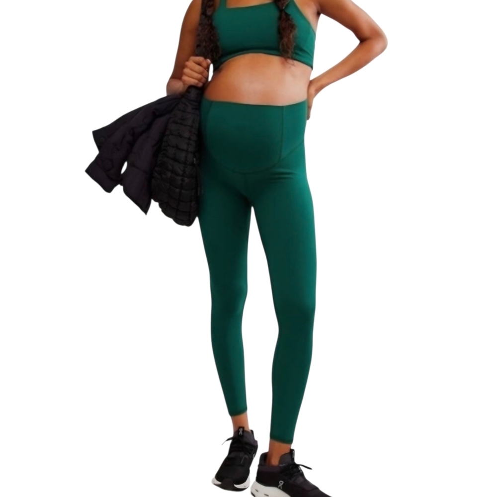 FP Movement x HATCH Never Better Maternity Leggings Garden Green XS NWT